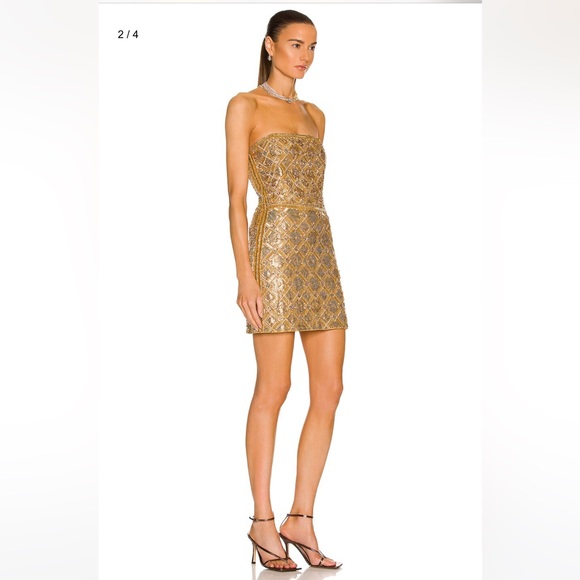 Retrofete HEATHER SEQUIN CHAINMAIL DRESS - size small - Picture 7 of 17